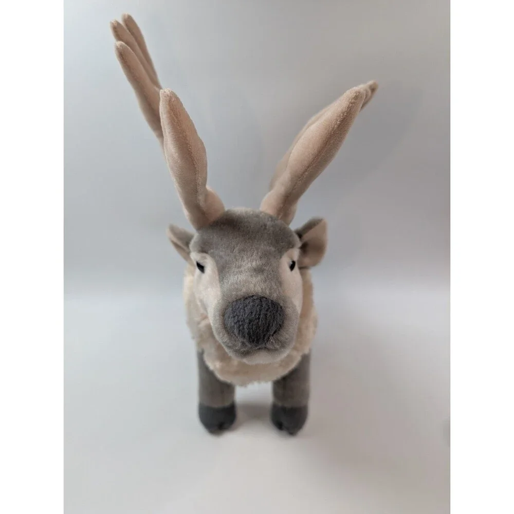 Wild Republic Realistic Reindeer Plush w/Antlers Standing 14